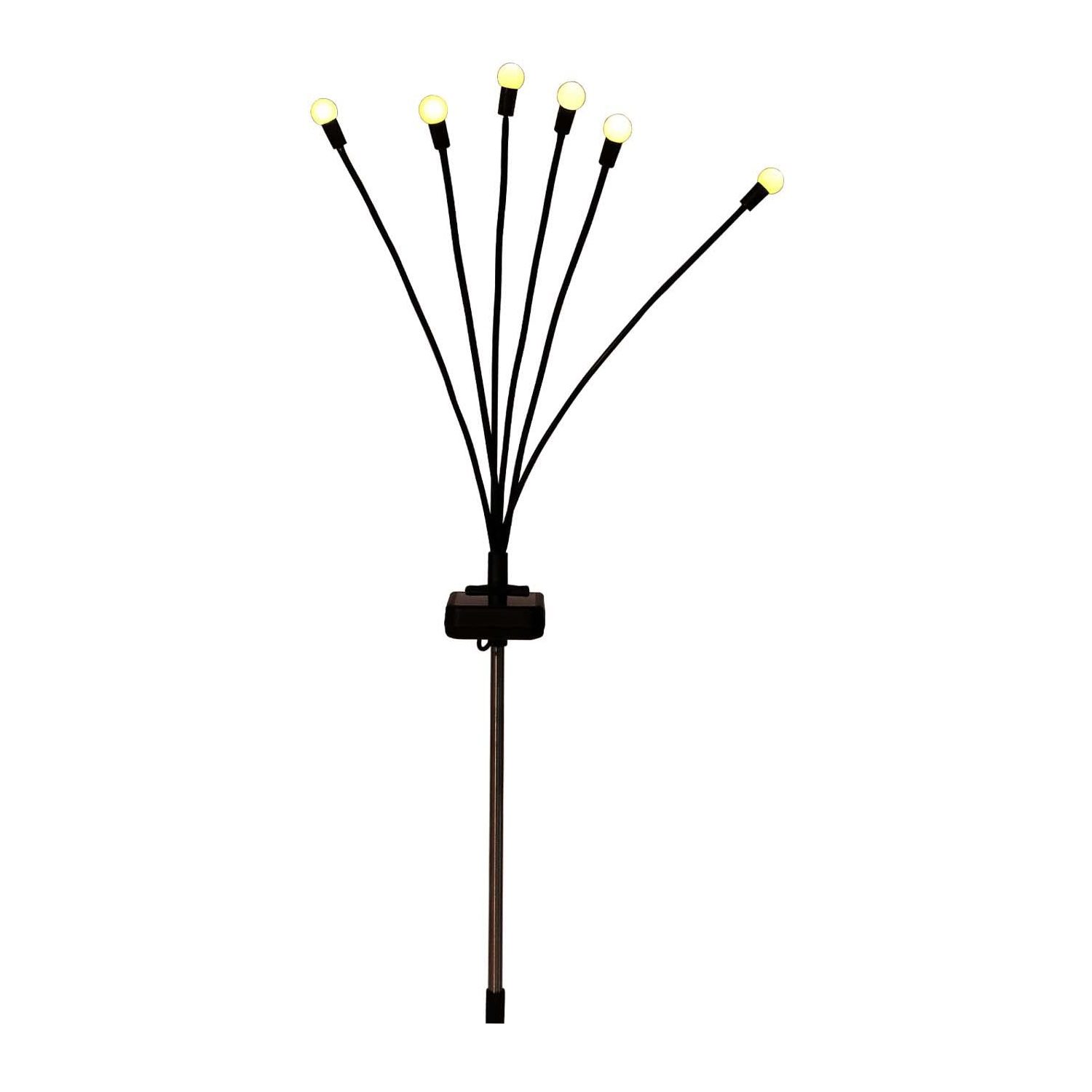 چراغ خورشیدی باغچه مدل گل شب تاب كد M1761
